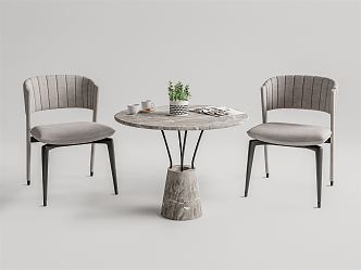 Modern leisure table and chair combination leisure table and chair negotiation table and chair 3d model