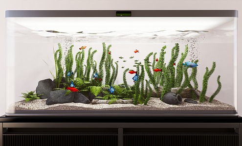 Modern Fish Tank Furniture Ornaments 3d model