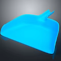 Essential Ergonomic Blue Plastic Dustpan With Handle For Household Cleaning Supplies