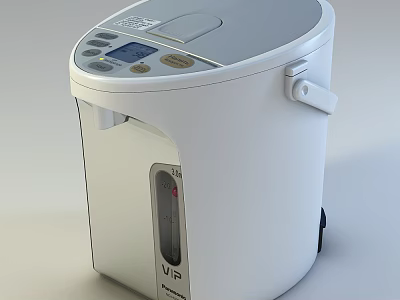Modern Electric Airpot With Digital Display And Handle 3d model
