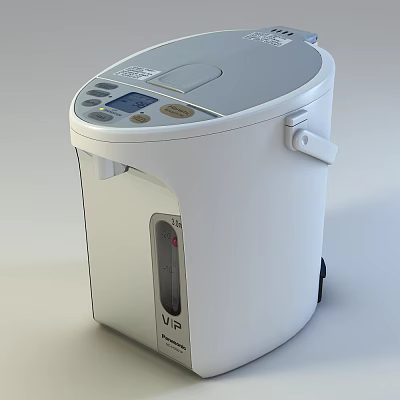 Modern Electric Airpot With Digital Display And Handle 3d model