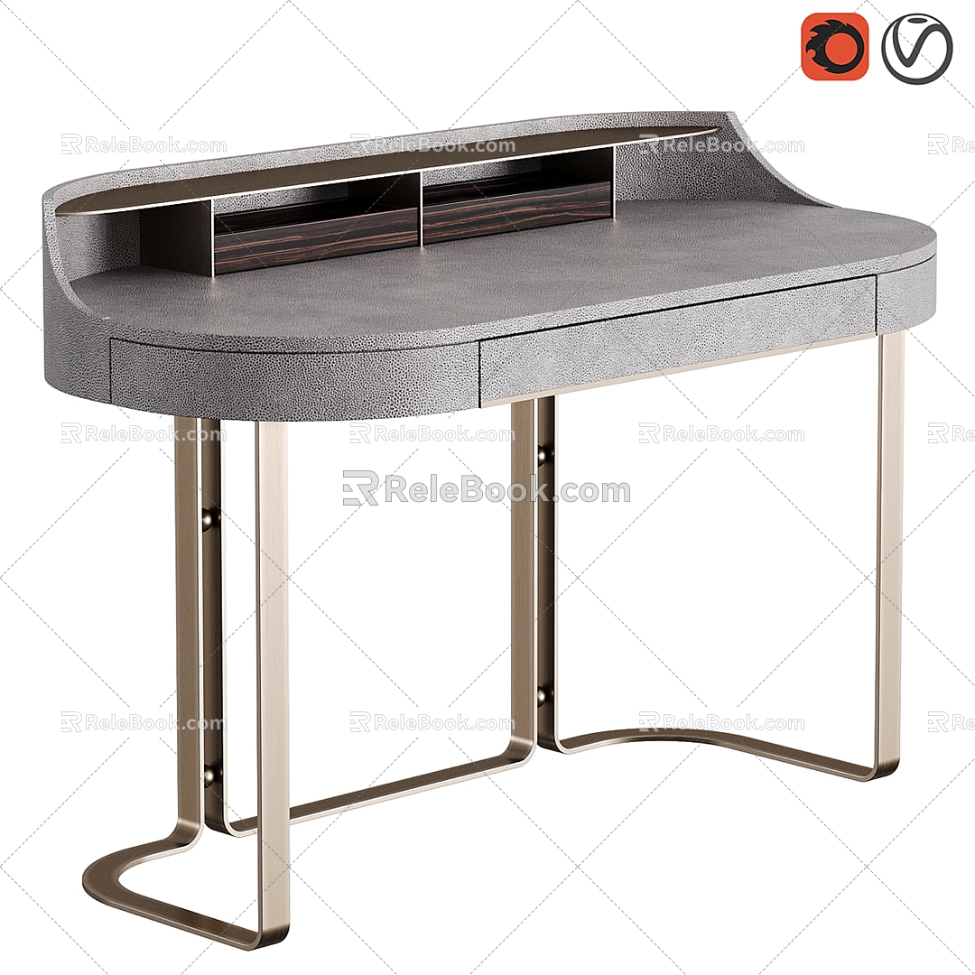 Rugiano Metallic Leather Desk model