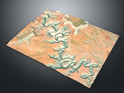 3D Garden Landscape Model Featuring Winding Green Vegetation And Natural Terrain Design 3d model