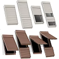 Various Design Casement Windows In White And Brown Colors With Different Open Styles
