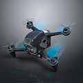 High Performance Flying Drone With Carbon Fiber Body Camera And Blue LED Propellers