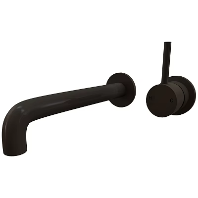 Modern Black Bathroom Faucet With Long Spout And Single Handle Design 3d model