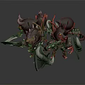 Three Armored Fantasy Mythical Creature Warriors With Horns Swords And Shields