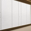 White Venetian Blinds In Modern Interior With Window Light Filtering Sleek Design