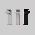 Chrome Faucet With Modern Sleek Design And Single Handle Polished Finish