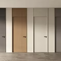Modern Hinged Doors In Wooden Gray And White Tones For Home Interior Design