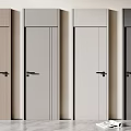 Modern Swing Doors Interior Design With Sleek Panels Black Handles And Various Colors