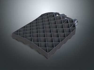 Modern Sci-Fi Component Grid Wing Grid Wing Sci-Fi Item 3d model