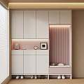 Modern Shoe Cabinet With White Pink Storage Cabinets Drawers Display Shelf And Padded Seat