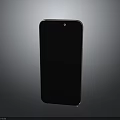 Sleek Modern Smartphone With Full Screen Display And Black Glossy Body Design