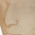 Modern Minimalist Face Shaped Mesh Design Decorative Ornament Set For Home Decor