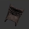 Iron Throne Made Of Swords With Ancient Metal Structure And Majestic Design