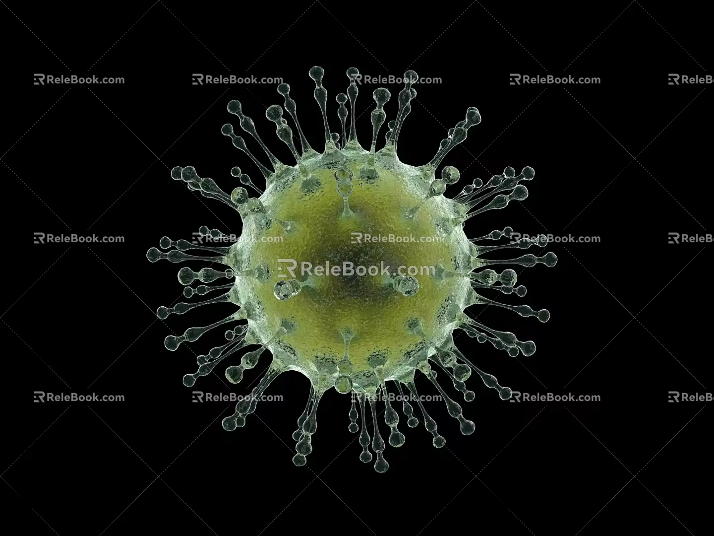 Modern virus 3d model