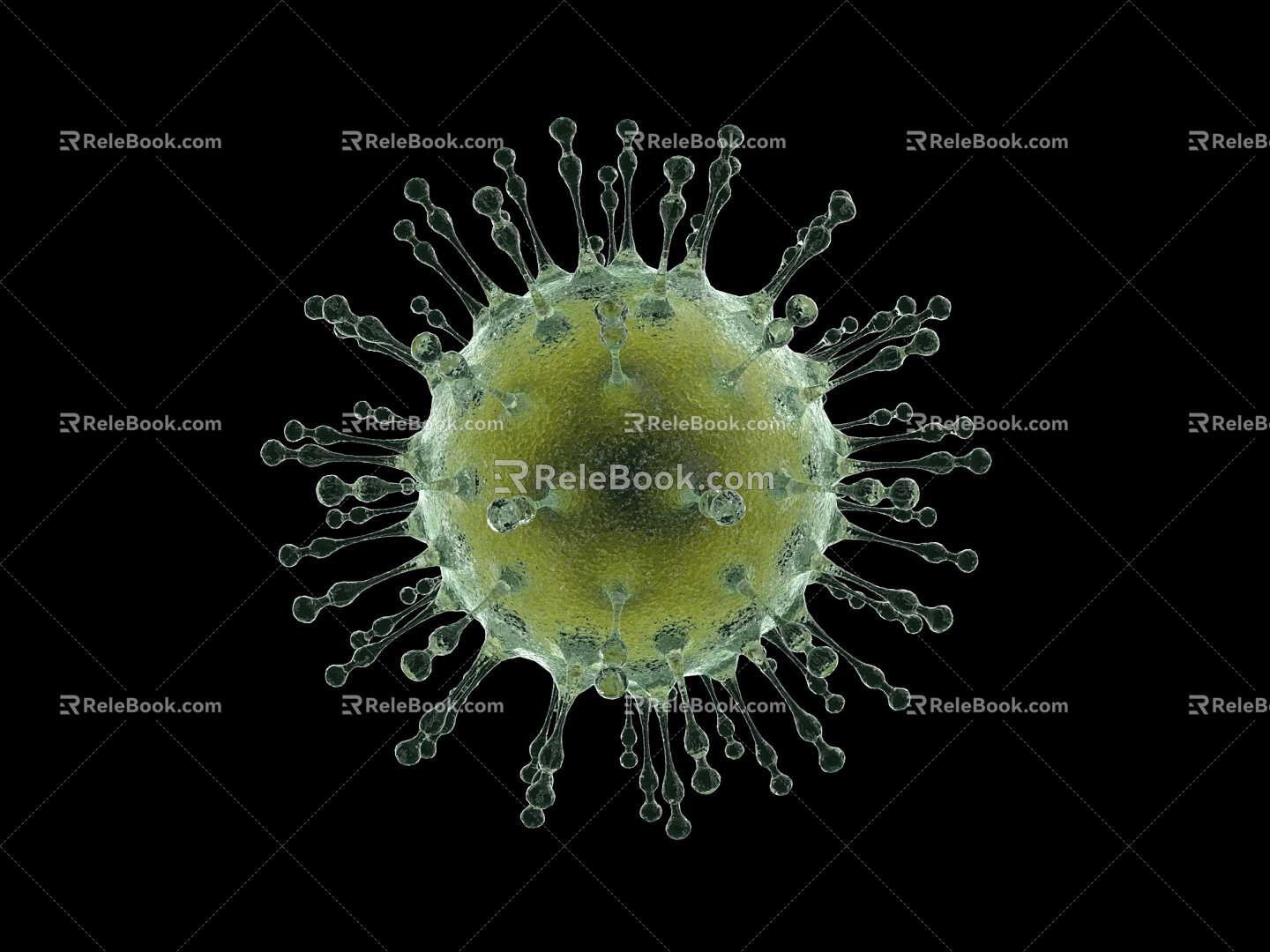 Modern virus 3d model