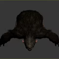 Realistic Chimpanzee 3D Model In Standing Pose With Dark Fur And Gray Background