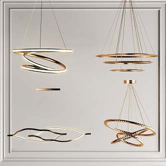 Modern chandelier 3d model