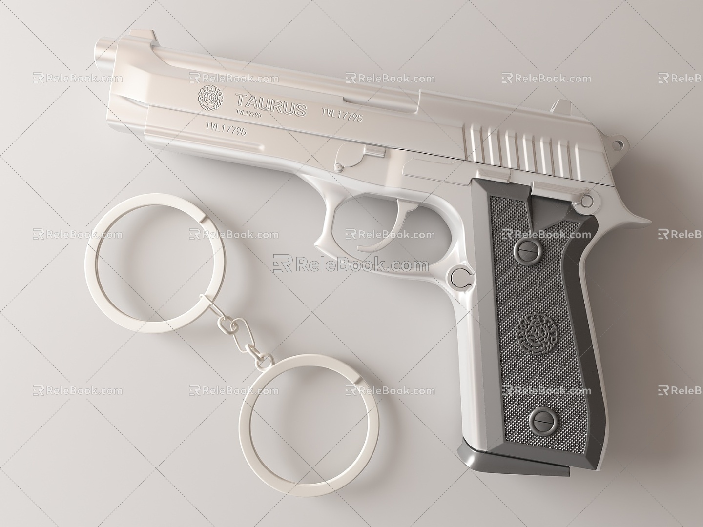 Modern pistol weapons 3d model