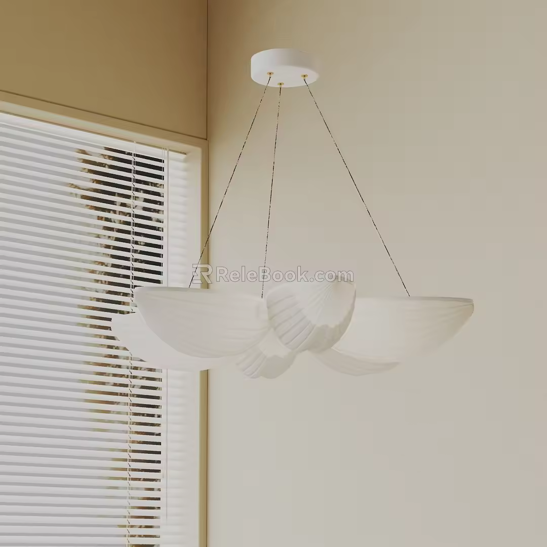 Modern chandelier 3d model