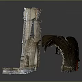 Gothic Stone Archway Architectural Structure With Carved Ornamental Details And Pointed Arch Design
