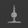 Modern engine piston car engine cylinder car engine 3d model