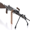 RP46 light machine gun machine gun machine gun weapon 3d model