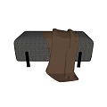 Modern sofa stool 3d model