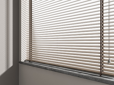 venetian blinds bamboo blinds wooden venetian blinds 3d model