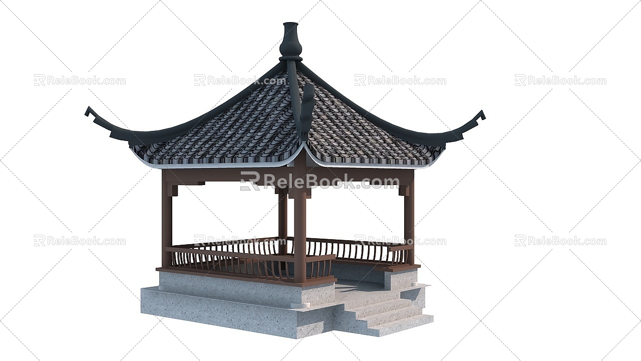 Ancient Chinese Pavilion 3d model