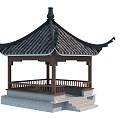 Ancient Chinese Pavilion 3d model