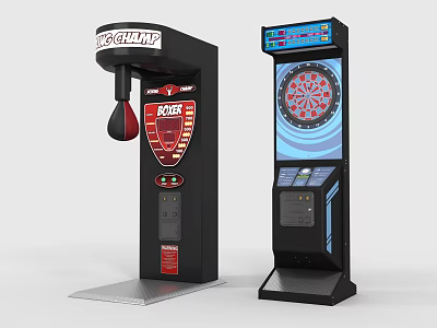 Entertainment Appliances Including Punch Machine And Dart Machine For Indoor Games 3d model
