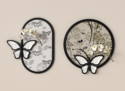 Butterfly Wall Decoration 3d model