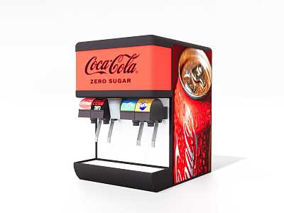 Self-service coke machine model