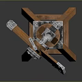 Vintage Mechanical Device On Wooden Tripod Stand With Metal Components
