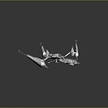 Modern Fighter Fighter Fighter Science Fiction Fighter Science Fiction Fighter Space Fighter 3d model