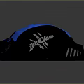 Professional Gaming Mouse Black With Blue LED Lights Ergonomic Grip And Stylish Design