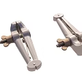 Metal Clamp Tools For Mechanical Applications With Adjustable Components 3d model