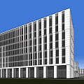 Modern Industrial Factory Building Multi-storey Factory Building Modern Factory Building Square Factory Building Multi-storey Office 3d model