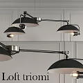 Modern Industrial Chandeliers With Black Shades And Adjustable Metal Arms