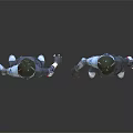 Futuristic Female Sci-Fi Characters And Alien Creature In Cyber Battle Suits Design