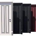 Modern Swing Doors With Various Color Options For Interior Design 3d model