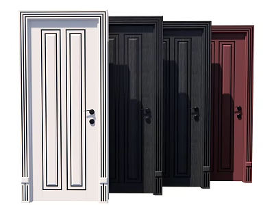 Jane O swing door now bedroom door 3d model