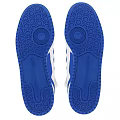 Adidas Classic High Top Shoes With White And Blue Three Stripes Design