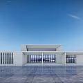 Modern Architecture Office Service Center Reception Center Sales Office 3d model