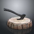 Tomahawk Axe Wooden Axe Handle Axe Mountain Axe Chopping Wood Axe Chopping Wood Axe Magic Axe 3d model