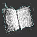 Open Old Book With Pages And Burning Candles On Dark Background