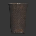 Woven Dark Brown Storage Container For Home Daily Necessities With Textured Design